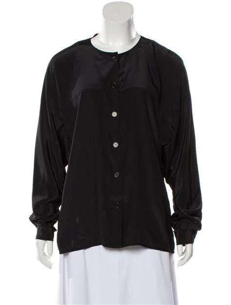 dior long sleeve button up|Dior tops and blouses.